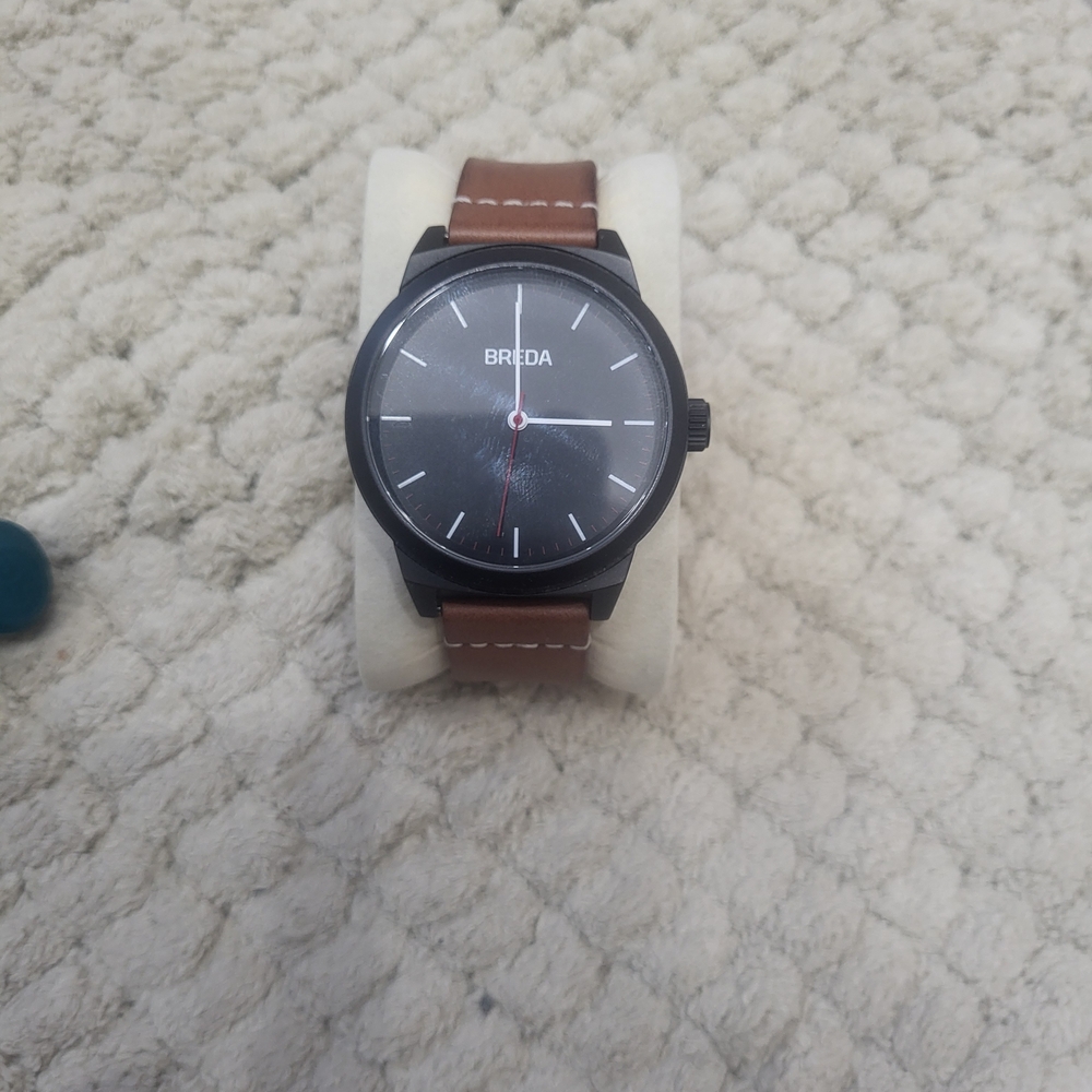 Breda Men's Black and Brown Watch
